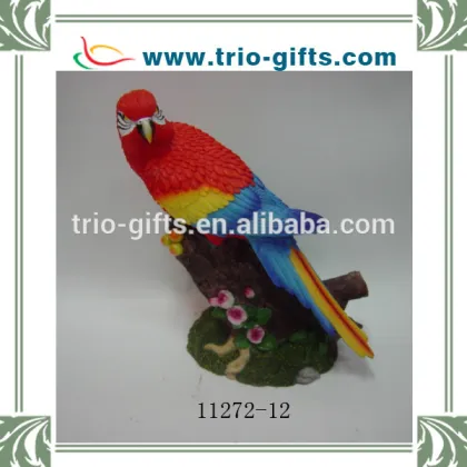 polyresin parrot decoration