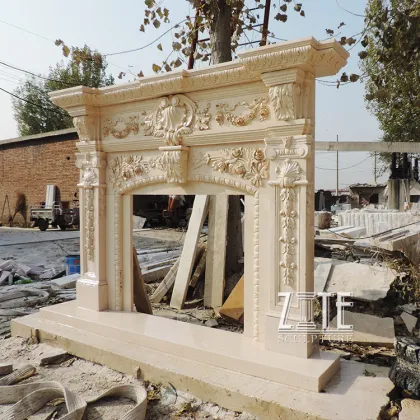 Customized Service louis fireplace marble