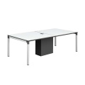 6 People Meeting Table Office Furniture with Metal Frame