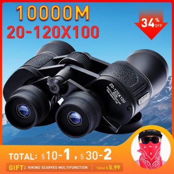 20-120X100 Telescope Binoculars Professional Powerful Binoculars Hunting Military Binoculars Zoom Telescope