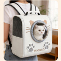 Linda mochila transportadora para mascotas con forma de gato