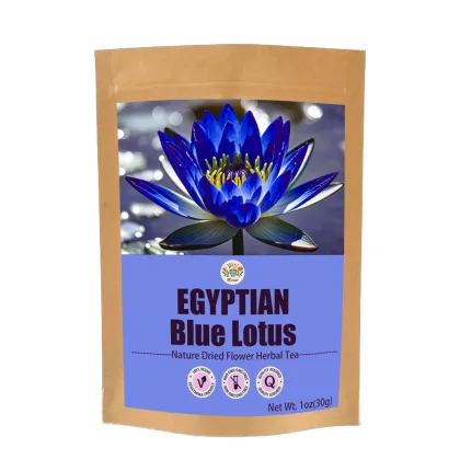 Aromatise Herbe Fait Main Sante Fleur Nenuphar Egyptien Seche Bleu Lotus Sac De Thé De Noel