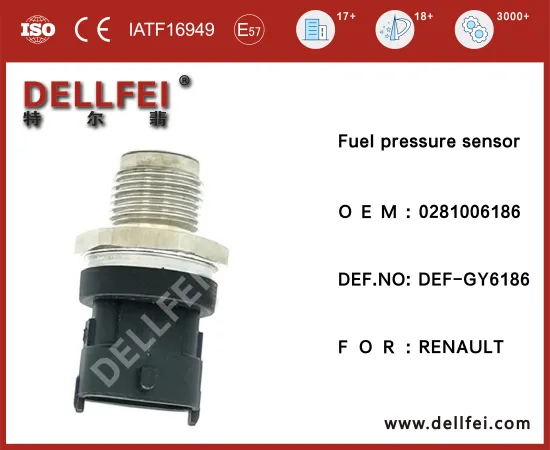 Fuel Rail Pressure Sensor 0281006186 for RENAULT