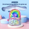 Mochila de fantasía PU/mochila infantil de puntos impresos PU