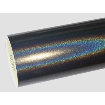 rainbow laser grey car wrap vinyl