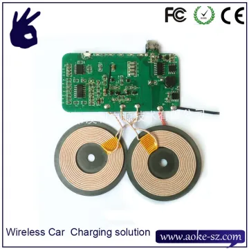 Qi WPC Car Wireless Car Charger Solution for Dual Coil