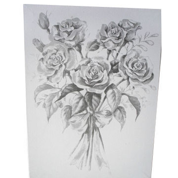 Painting, Stretched Canvas, Painting Flowers, 100% Cotton, Customized Designs are Welcome