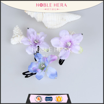 New arrivals Elegant Bow Artificial Flower Human Hair Clip In Bangs 51R090D