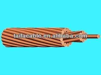 bare copper earth wire conductor