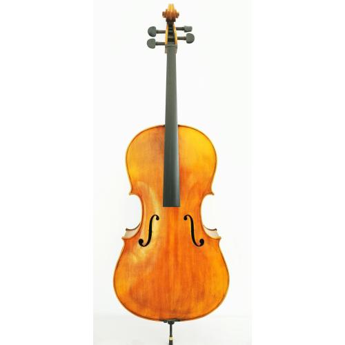 Professionell handarbetad flammad cello