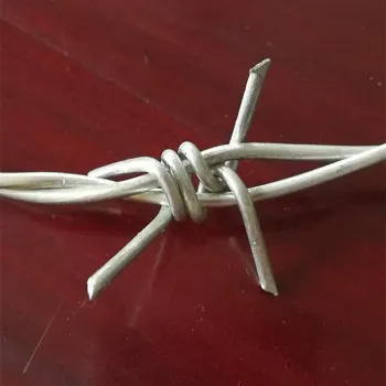 galvanized barbed wire