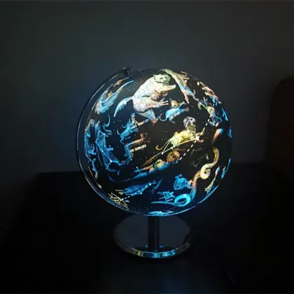 25cm Light Up Globe Lamp with Constellations