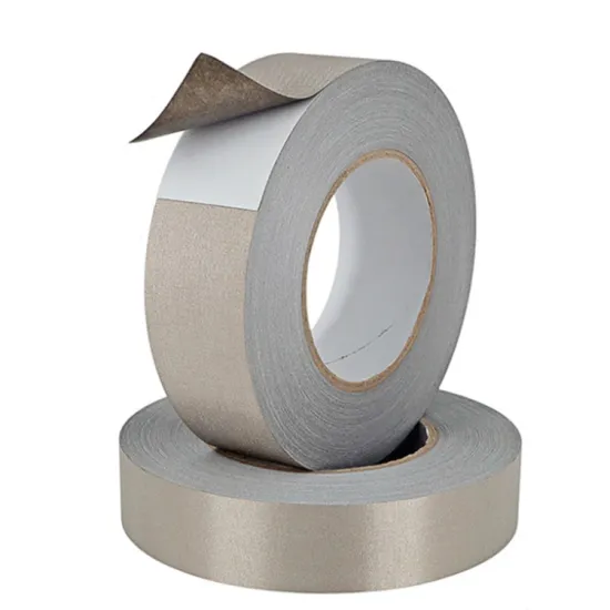 Silver Gray Conductive Tape - Double-Sided Anti-Interference Shielding Cloth for Electromagnetic Wave Key Repair