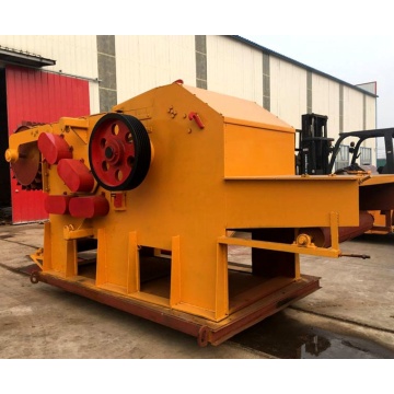 industrial wood chipper machine with mobile wheel