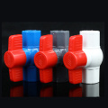 Katup Bola PVC Gagang Bulat dengan Benang Segi Delapan