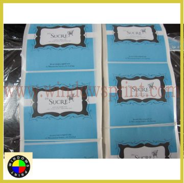 Custom Made Adhesive Paper Sticker,food paper sticker