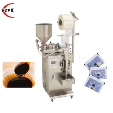 HZPK Vertical Automatic Ketchup Food Plastic Bag Packaging Machine for Small Business