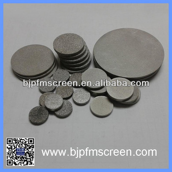 sintered stainless steel filter disc