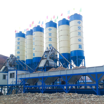 HZS35 mini stationary type concrete batching plant price