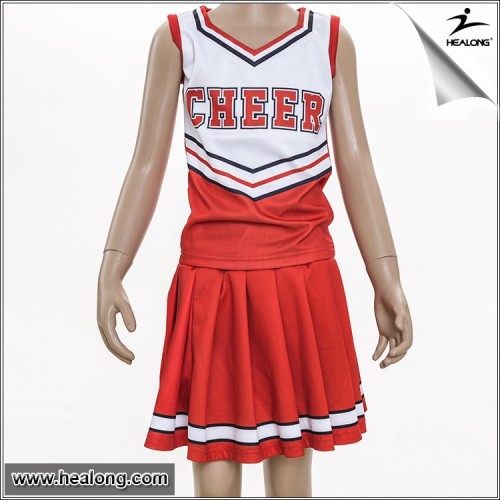 Custom Stretch Nylon and spandex Kids Cheerleading Bodysuit