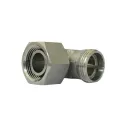 Heavy duty sleeve type middle loose three-way 24 degree tubing carbon steel hydraulic pipe joint