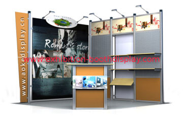 Custom Exhibit Trade Show Modular Booth Systems , Truss Frame Graphic Booth