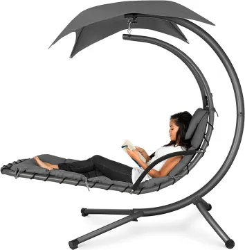 Outdoor Swing Chair for Garden and Patio - Metal Hanging Chair