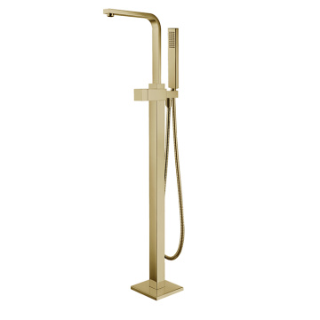 floor mount bathtub faucet Free Standing Matte Black Floor Mount Bathtub Faucet Factory
