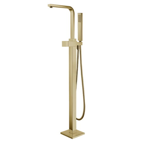 floor mount bathtub faucet Free Standing Matte Black Floor Mount Bathtub Faucet Factory