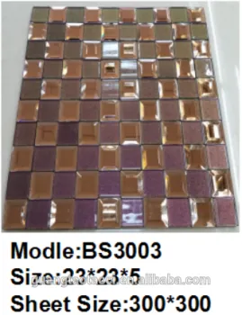 good quality strip glass mosaic mirror tile