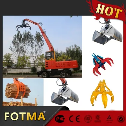 Engine Power 118kw Wheel Material Handling Machine Wood Handling