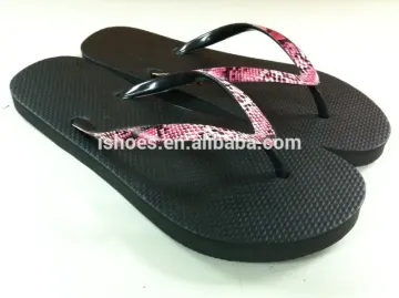 wholesales fancy snake pu beach summer rubber PE flipflops for women