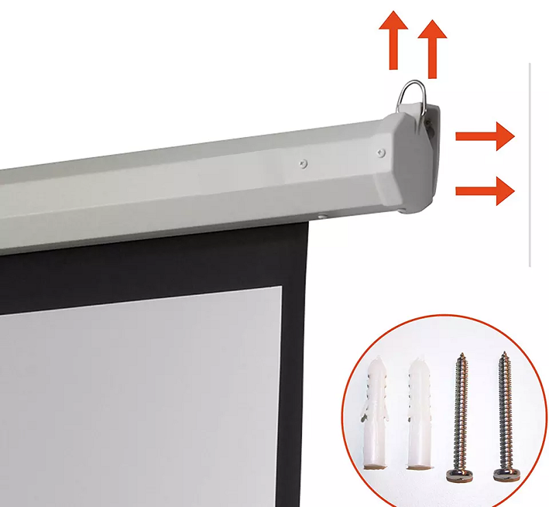 Roll down projection screens electric projector screen