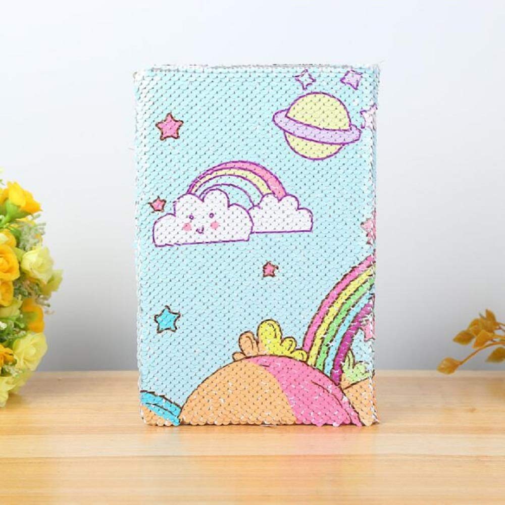 Sequin Rainbow Reversible Notebook 1 Sequin Rainbow Reversible Notebook 1