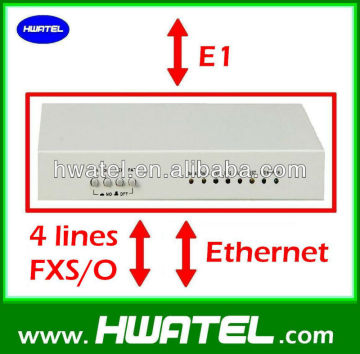 4 FXS FXO and Ethernet over fiber optical pcm multiplexer