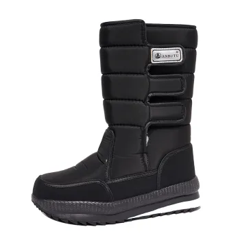 Winter Plus Size & Thick Snow Boots: Warm Non-Slip High Cotton-Padded Shoes for Men and Women