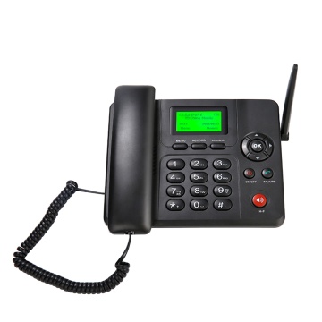3G Fixed Wireless Phone FWP ETS-6288: Sim Card Compatible, Desk Cordless Telephone Set with TF Record Function