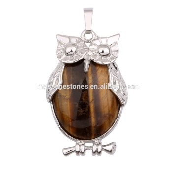 Bird Charm Pendant tiger eye owl pendant charm