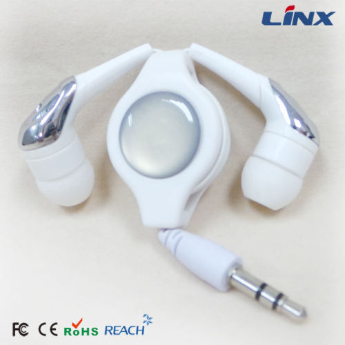 Best portable retractable earphones telescopic earbuds For Gift