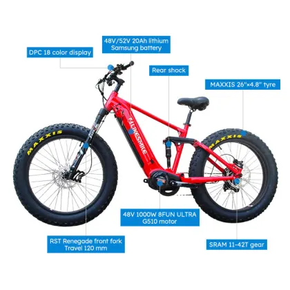 Snow Bike: Folding Electric Bicycles - 1000w Electric Bicycles for Sale