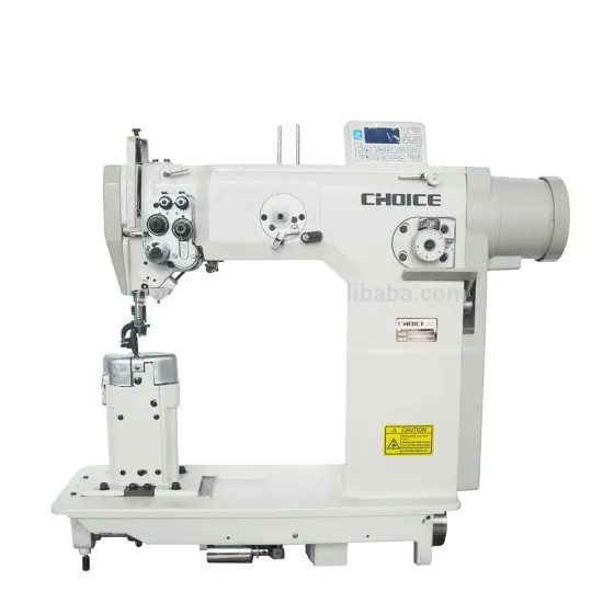 GOLDEN CHOICE GC820D-3 Auto Trimmer Double Needle Post Bed Lockstitch Sewing Machine