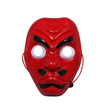 Máscara de festa de terror em PVC vermelho japonês Tengu