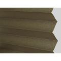 Perlige beschichtete beige plissierte blinde Stoff Schattenstoff Stoff