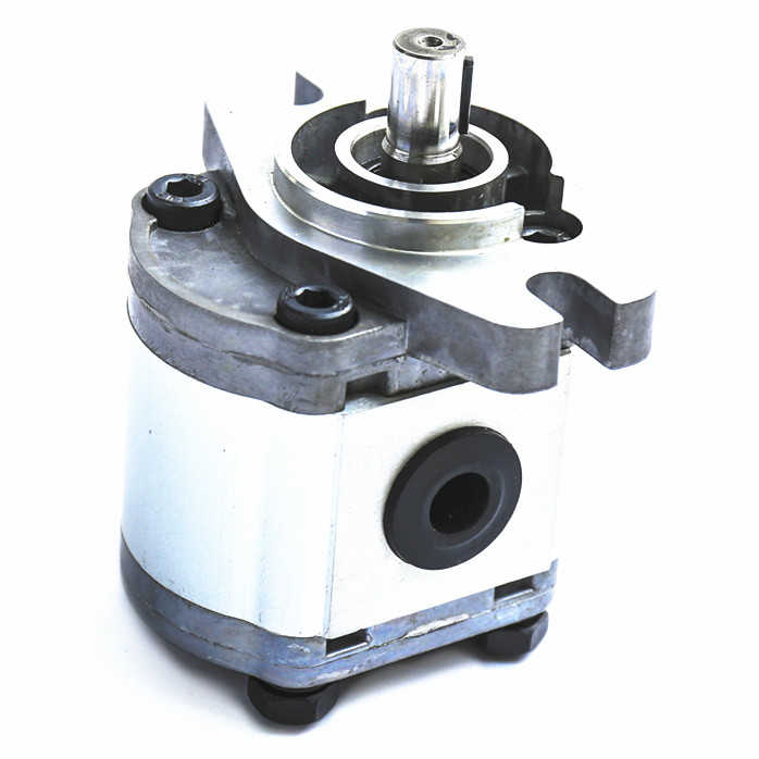 Compact excavator external gear pump