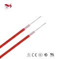 Ul 3071 22# fio de borracha de silicone vermelho