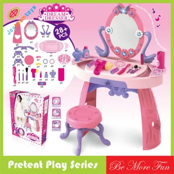 Light set Beauty prtend dresser toys for girls
