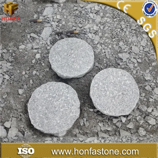 Chinese yellow G682 granite rough garden round paving stone