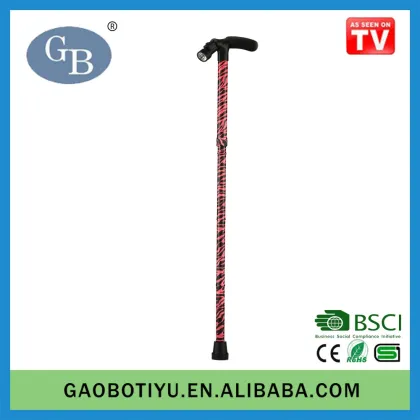 GAOBO GB-902-R1 Rehabilitation Therapy Supplies Foldable Soft Grip Cane