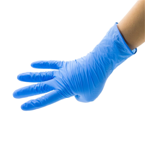 Color box packed powder free nitrile gloves