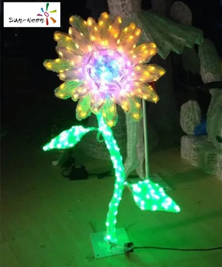 Hot sale outdoor unique easter decorations smart sunflowers plastic